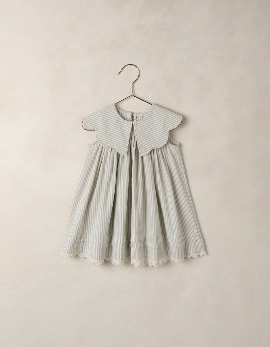 Florence Dress, Sky Stripe Lily Valley Baby Florence Dress, Sky Stripe Lily Valley Baby