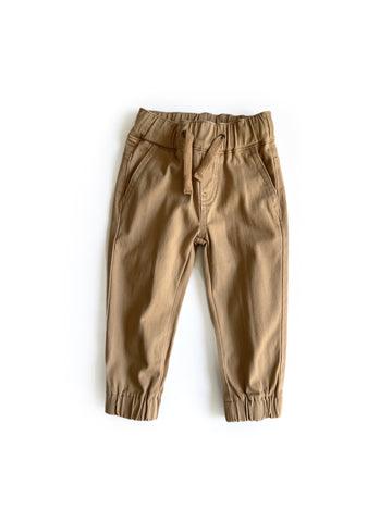 Chino Jogger, Camel - Little Bipsy