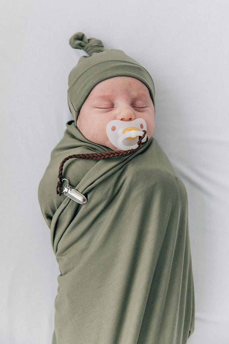 Olive green 2024 baby swaddle