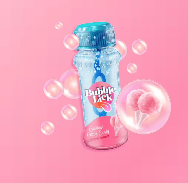 Bubble Lick Edible Bubbles, Cotton Candy - Bubble Universe