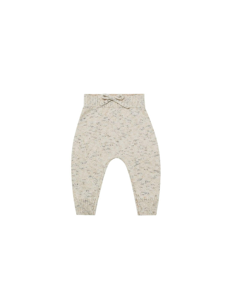 Speckled Knit Pant, Natural - Quincy Mae