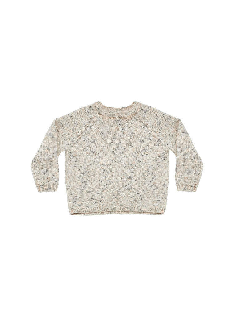 Speckled Knit Sweater, Natural - Quincy Mae