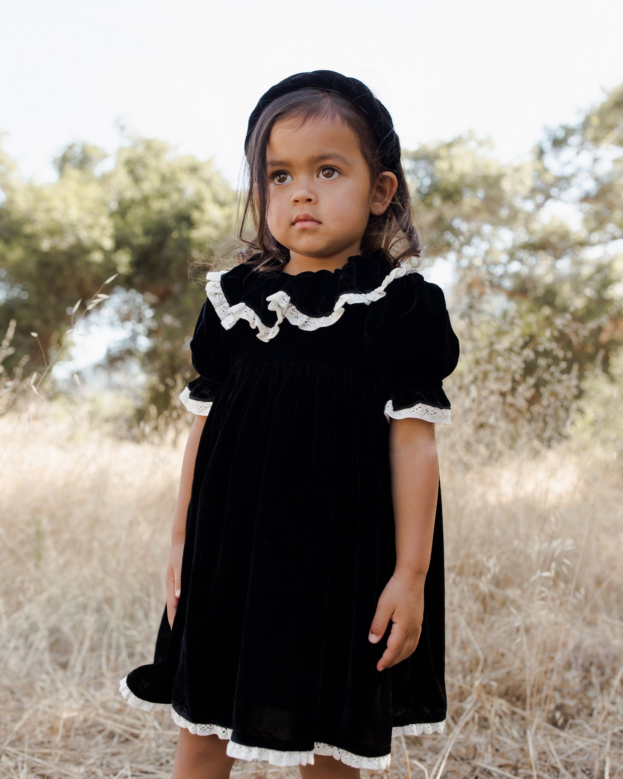 Amelia Dress, Black Lily Valley Baby Amelia Dress, Black Lily Valley Baby