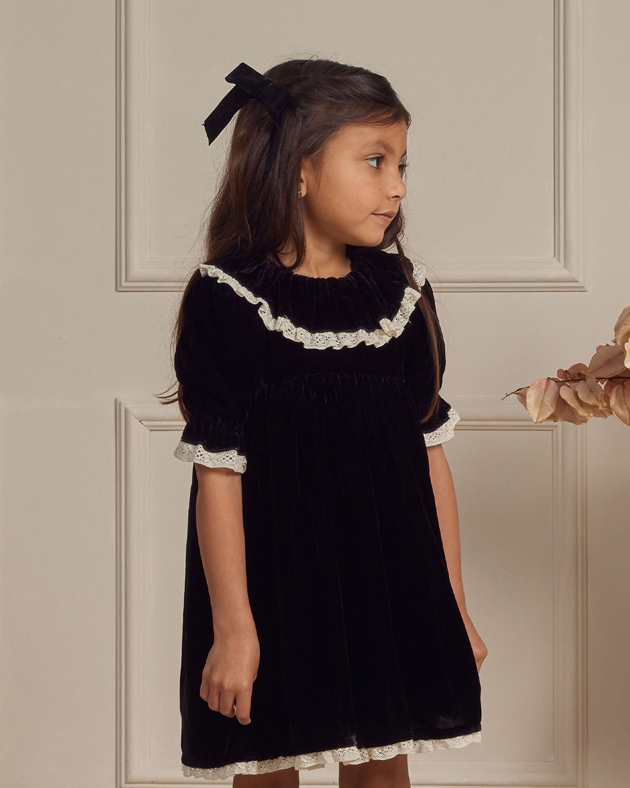 Amelia Dress, Black Lily Valley Baby Amelia Dress, Black Lily Valley Baby