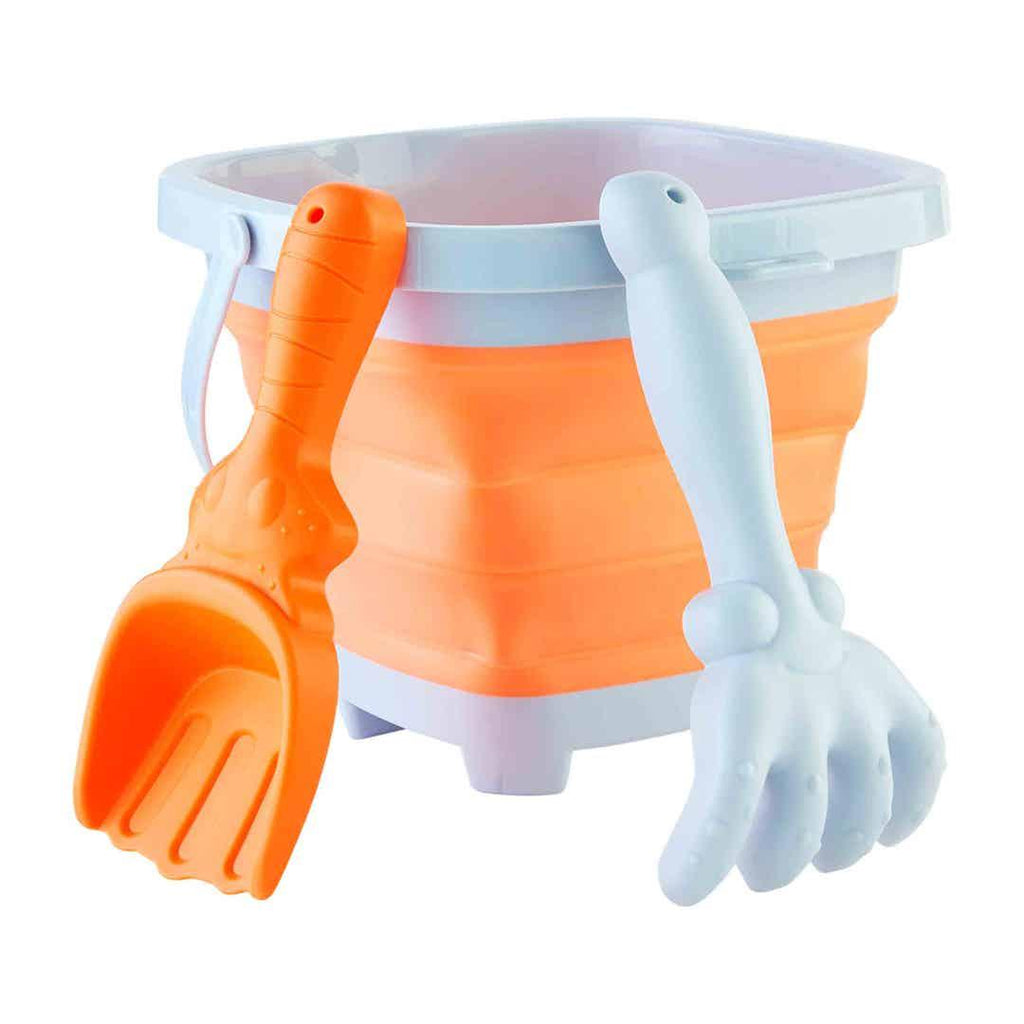 Collapsible Bucket Set, Orange - Mud Pie