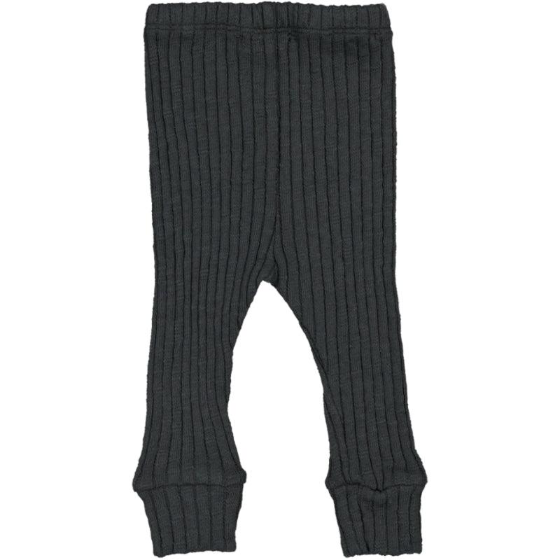 Ribbed Leggings, Anthracite - Beans