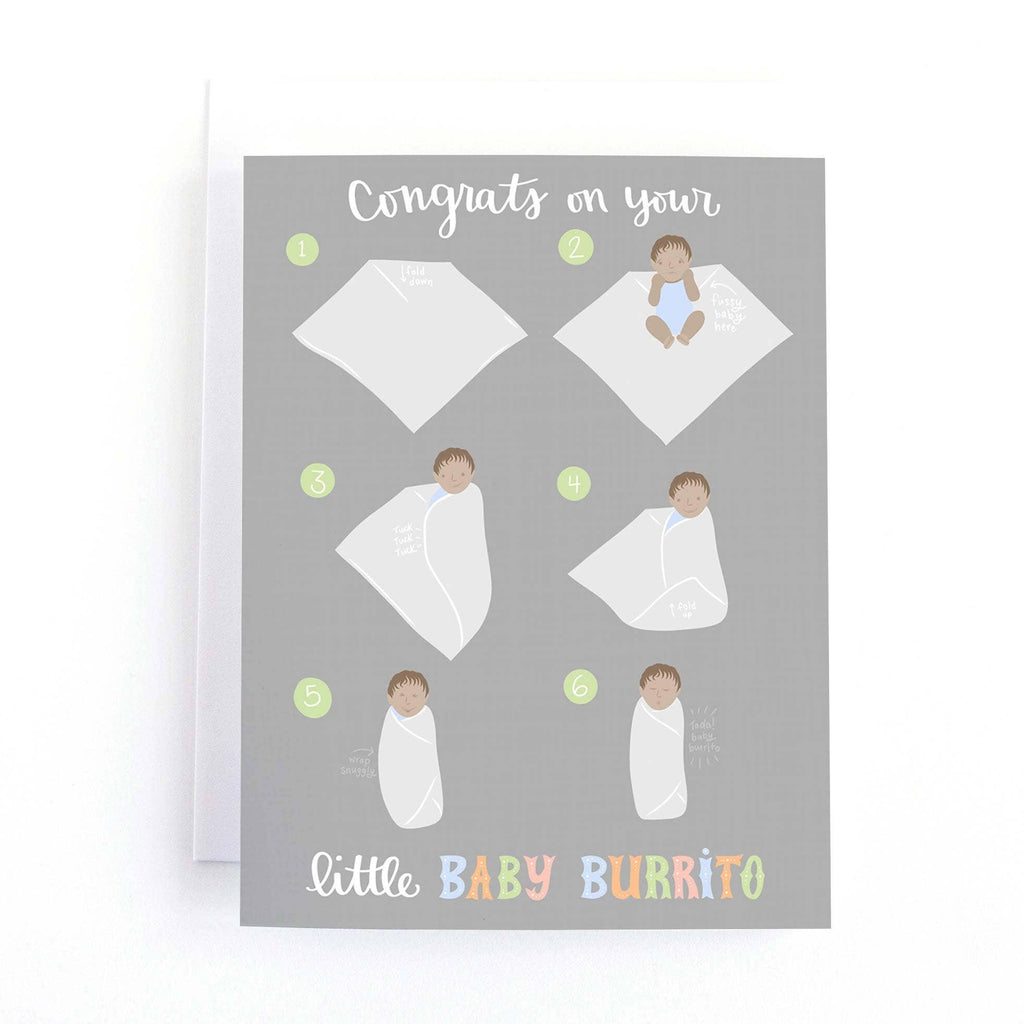 Baby Burrito Card - Pedaller Designs