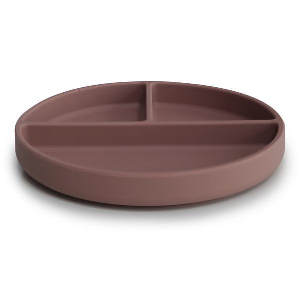 Silicone Suction Plate, Cloudy Mauve - mushie