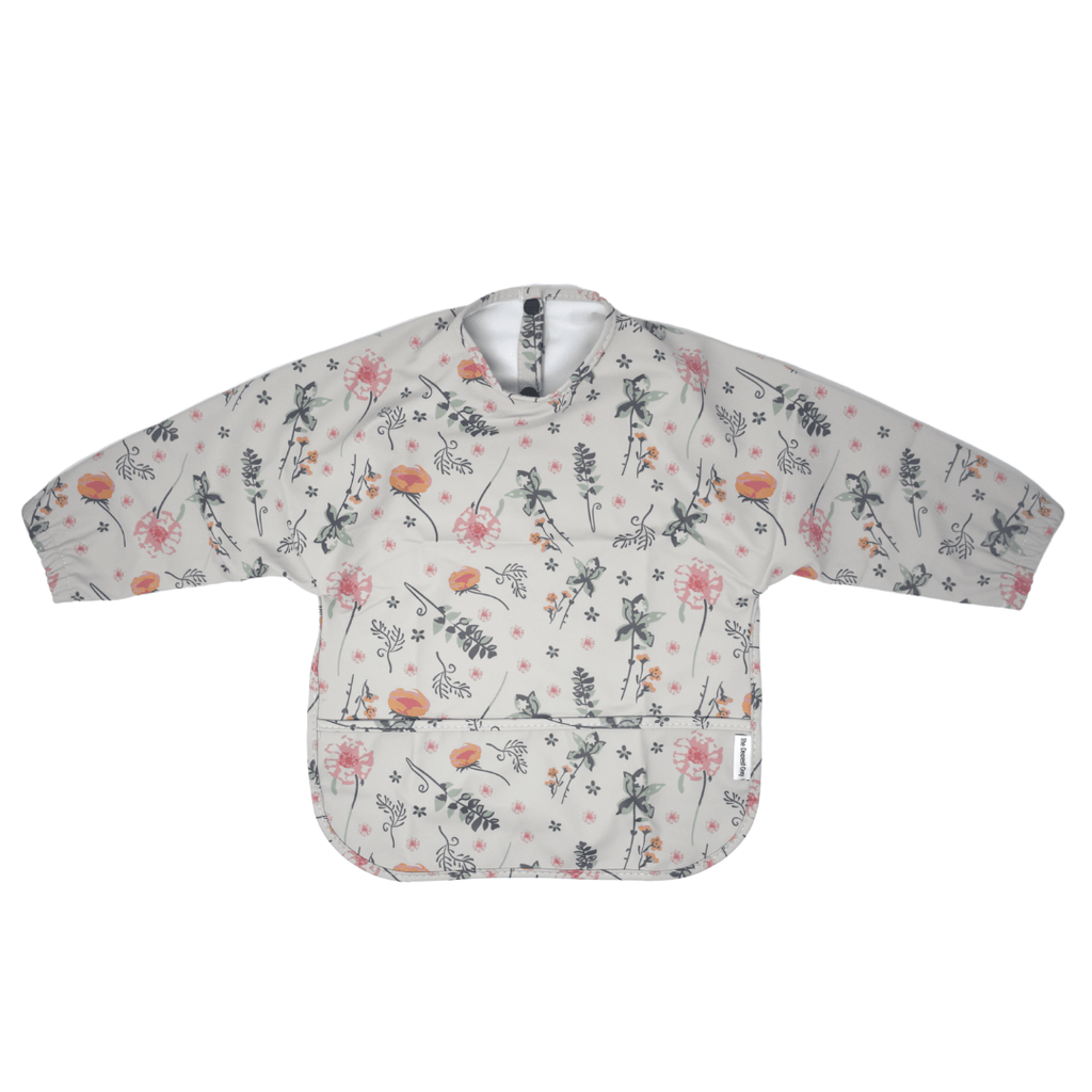 CoverAll Bib, Floral - The Dearest Grey