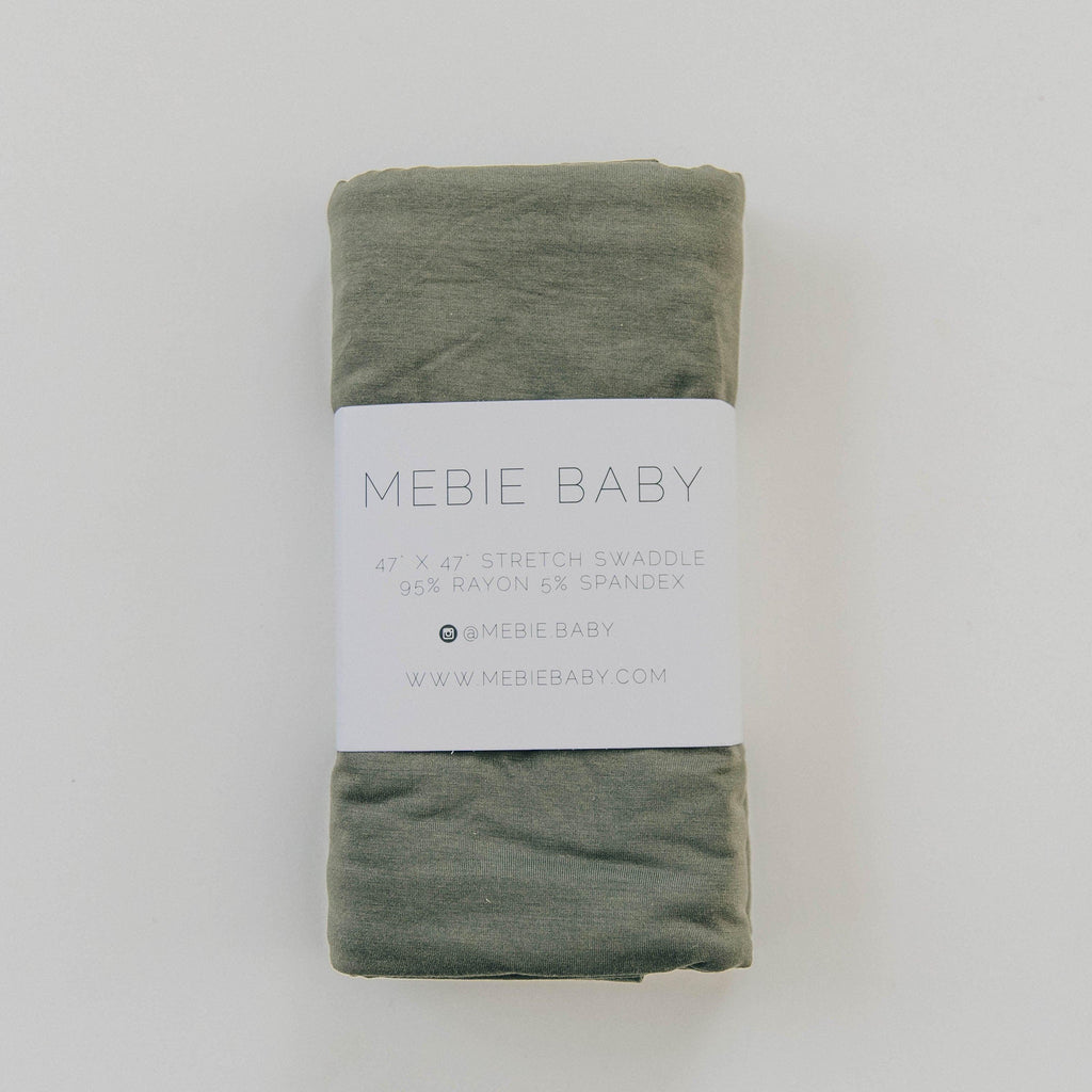 Olive Stretch Swaddle - Mebie Baby