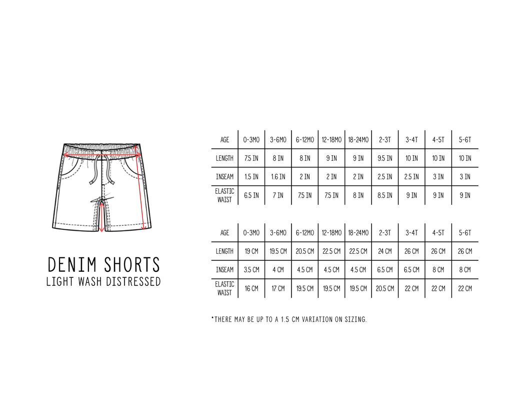 Distressed Denim Shorts - Little Bipsy