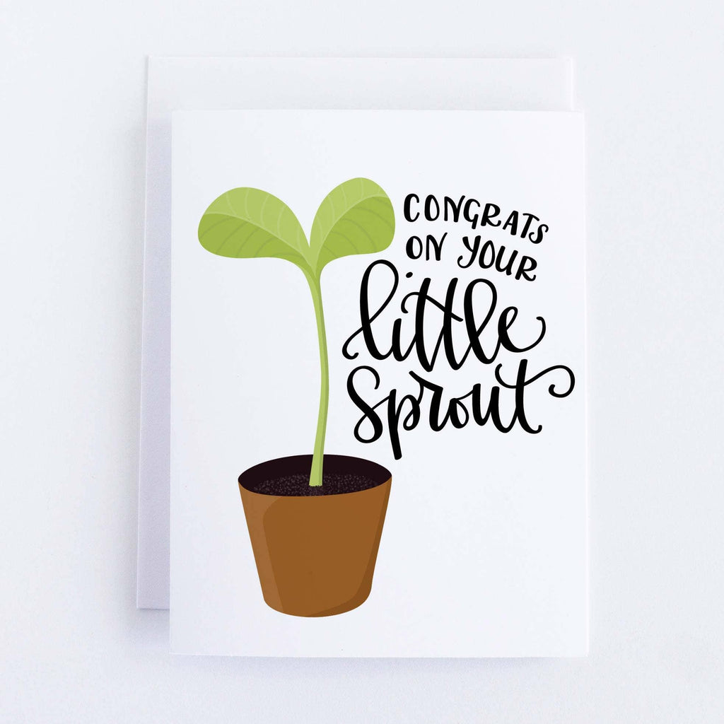 Little Sprout Baby Card - Pedaller Designs