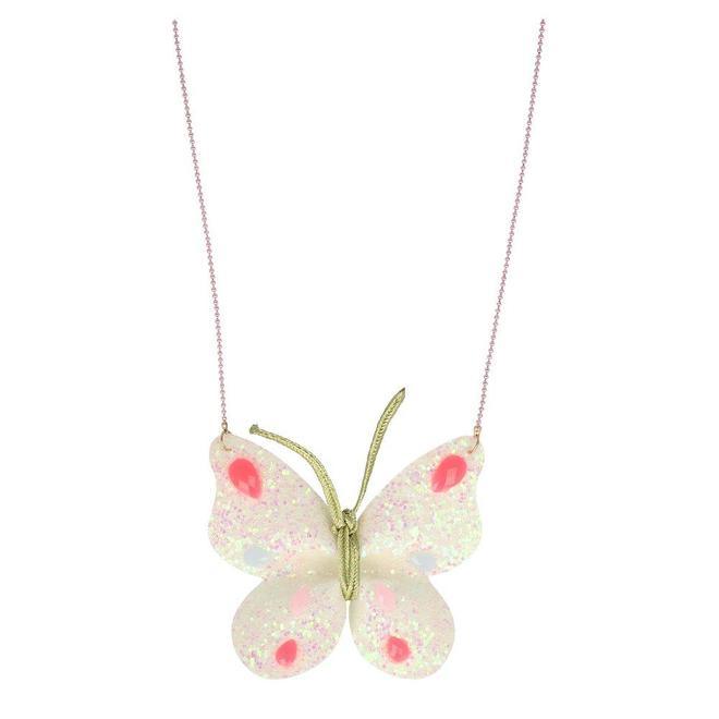 Glitter Butterfly Necklace - Meri Meri