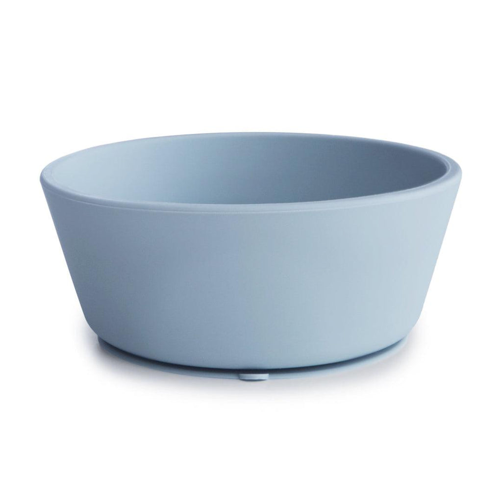 Silicone Suction Bowl, Powder Blue - Mushie