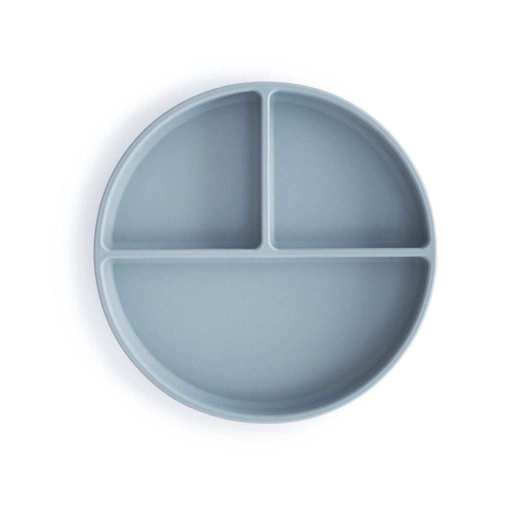Silicone Suction Plate, Powder Blue - Mushie