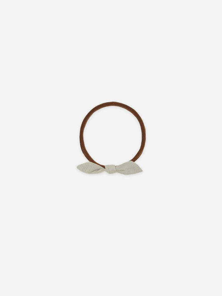 Little Knot Headband, Pistachio/Brown - Quincy Mae