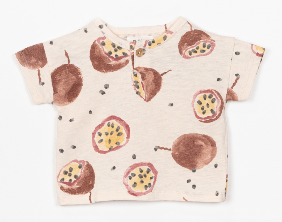 Printed Jersey Tee, Passionfruit - Play Up