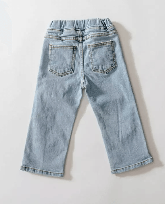 Pintuck Jeans, Light Wash - Lily Valley Baby