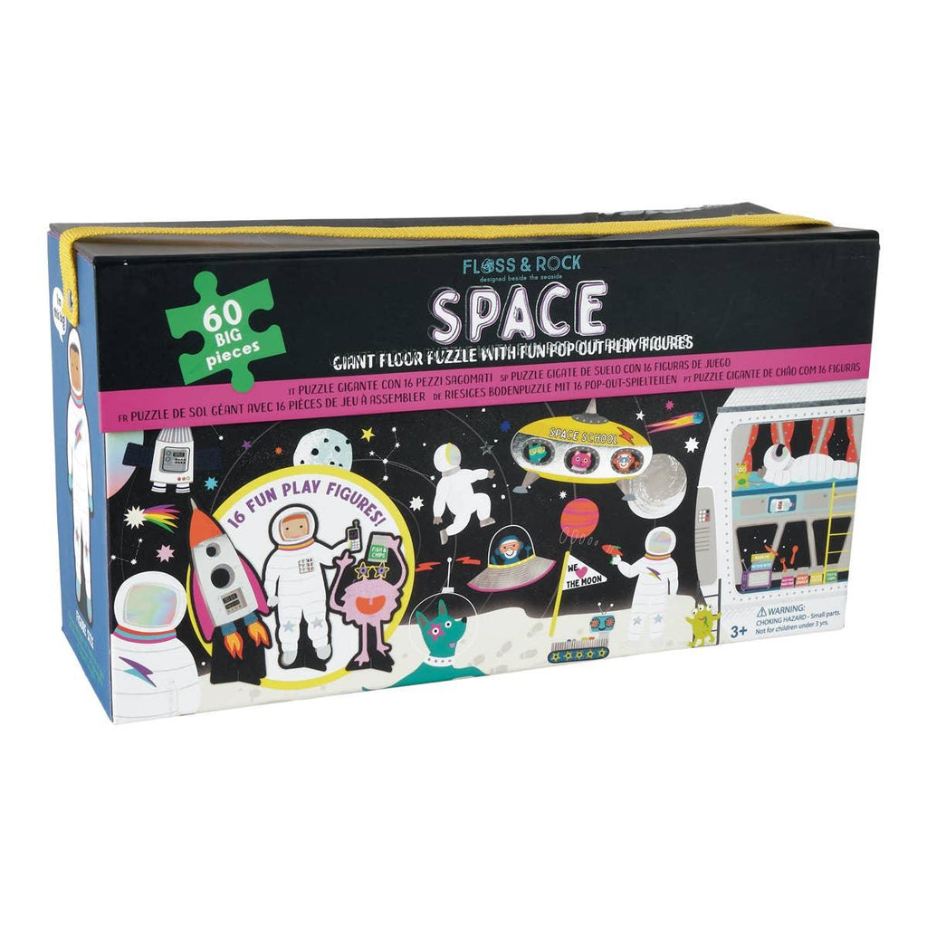 Floor Puzzle with Pop Out Pieces, Space - Floss and Rock
