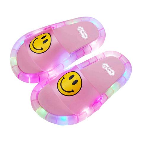 Light Up Smiley Sandals, Pink 4-5T - Mud Pie