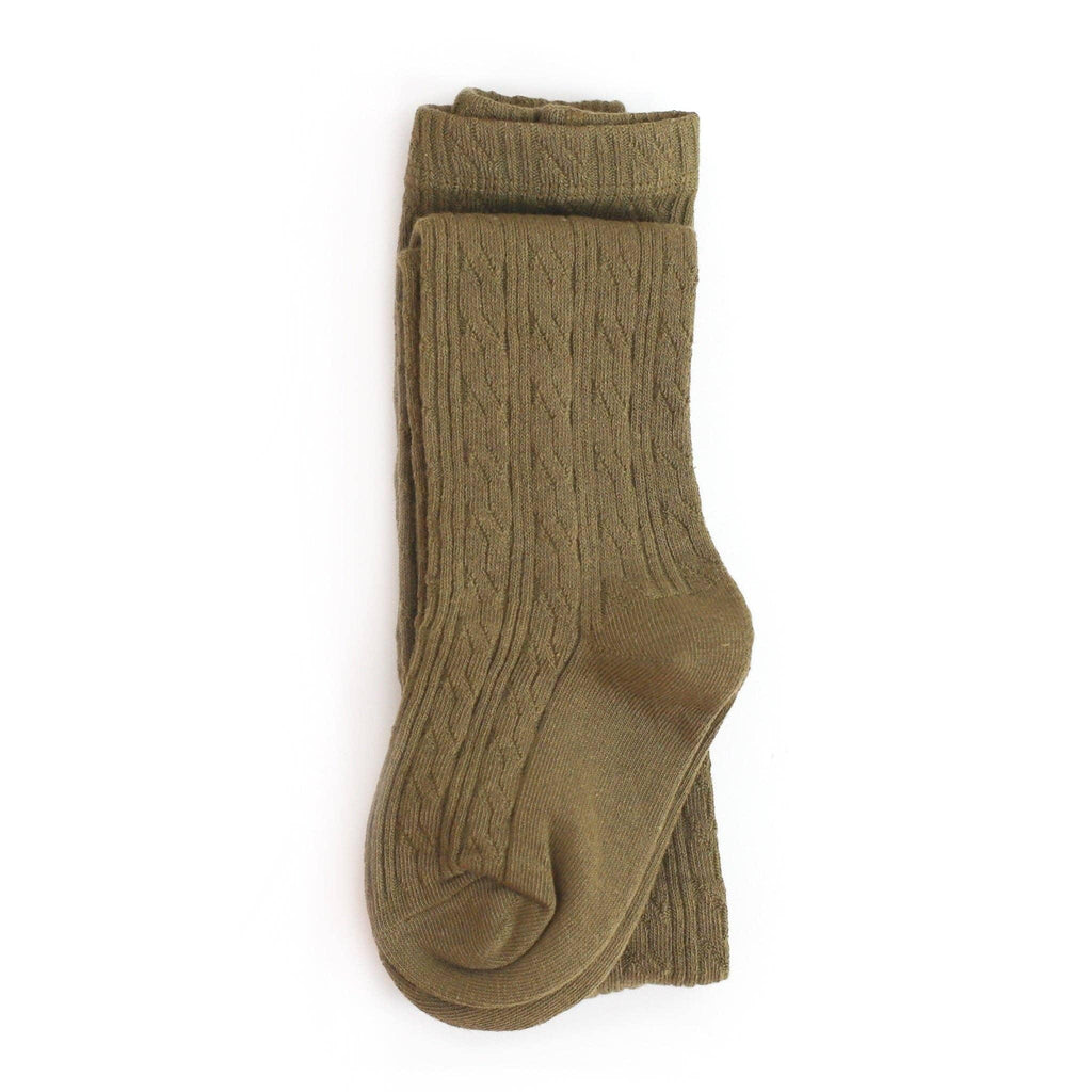 Fern Cable Knit Tights - Little Stocking Co.
