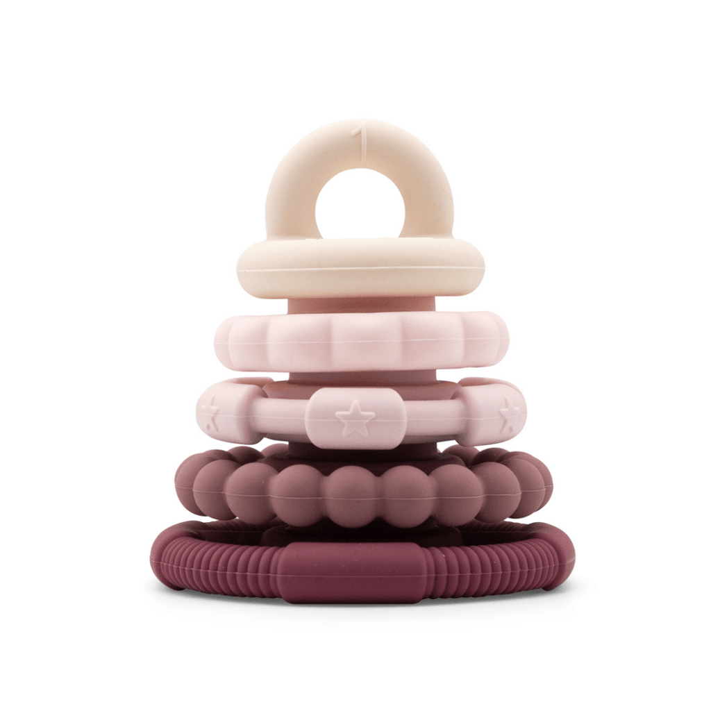 Stacker Teether, Dusty Pink - Mountain Breeze Distribution