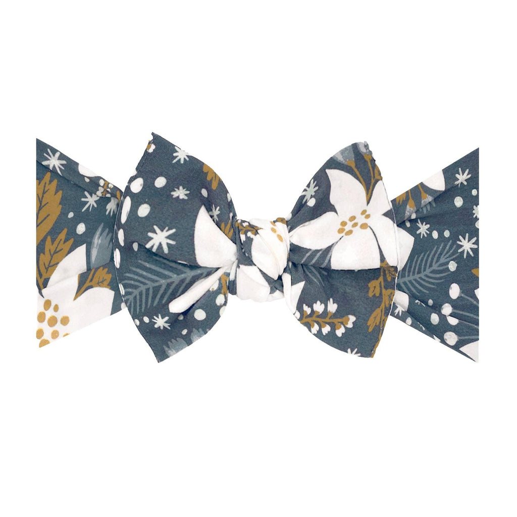 PRINTED KNOT: winter garden - Baby Bling Bows