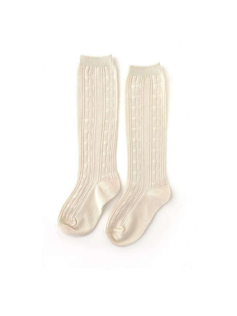 Vanilla Cream Knee High Socks - Little Stocking Co.