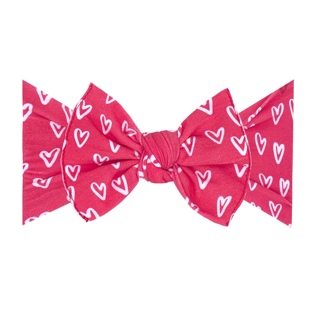 PRINTED KNOT: amour - Baby Bling Bows
