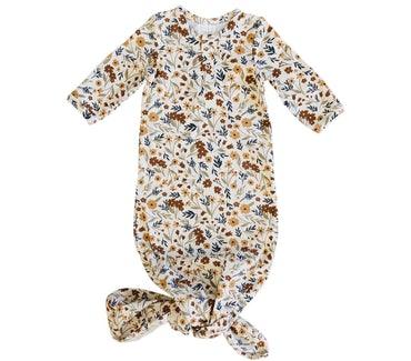 Knot Gown, Harvest Floral - Mebie Baby