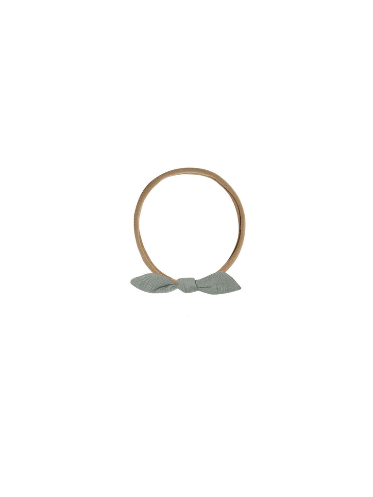 Little Knot Headband, Sea Green/Beige - Quincy Mae