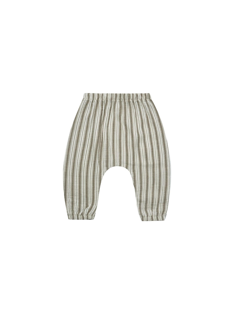 Woven Pant, Fern Stripe - Quincy Mae